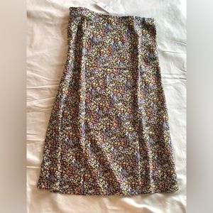 NWT LOFT Patterned Midi Skirt